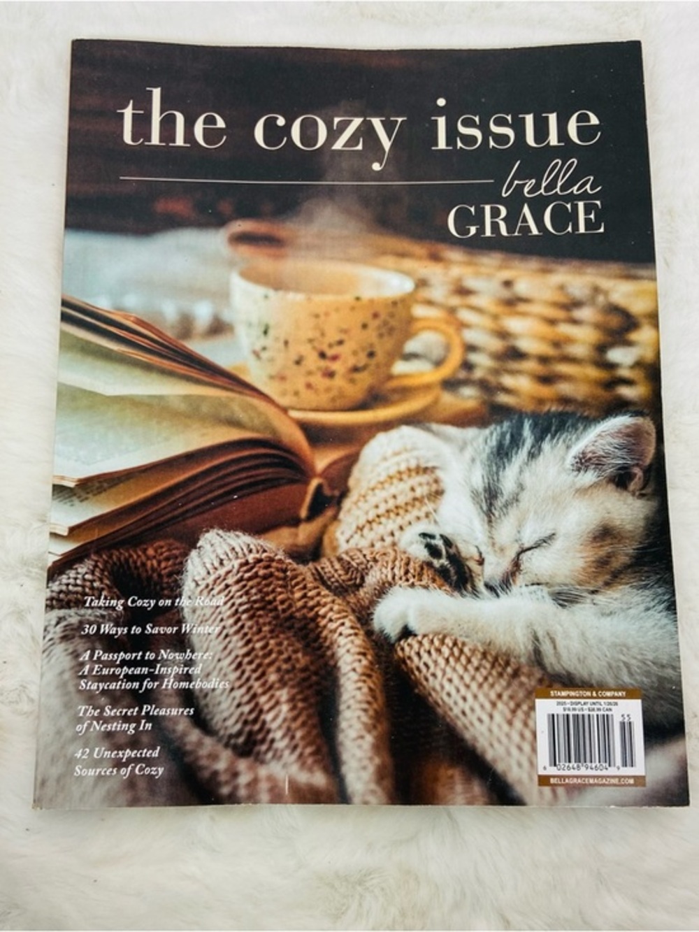 The cozy issue Bella grace magazine kitty cover